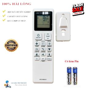 Remote Điều khiển thay thế điều hòa Dai_kin MẶT ĐEN ARC486A51- Hàng tốt mới Fulbox Tặng Pin + ĐẾ TREO TƯỜNG
