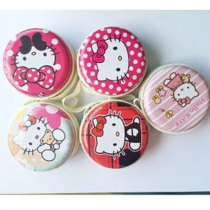 Mini Pocket Coin Purse Round Zip Hard Earphone Bag Cartoon Key Receipt Kids Toy School Gift 创意卡通零钱收纳袋