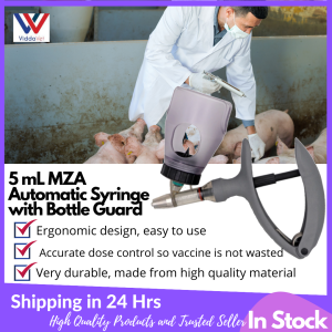 Automatic Syringe with Bottle Guard with 10 pcs needle assorted for animals