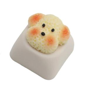 Lovely 3D Dog Keycap For Mechanical Keyboards Resin Keycap With Smooth Textured And Easy Installation MOA Base