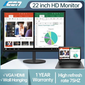ICON Monitor Computer: 27 Inch Gaming Monitor HD 1080p 75Hz
