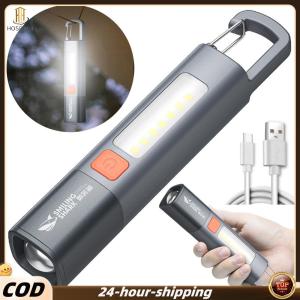【HOSPORT】LED Camping Flashlight Multifunction Flashlight 3 Light Modes Telescopic Zoomable Flashlight 300LM for Outdoor Camping