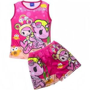 COCO Baby & Kids Character/Unicorn Terno Sando+Shorts For Girls Set