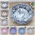 HEAVEN Plush Winter Cat Kennel Soft Cloth Cat Soft Bed Practical Warm Cat Pumpkin Nest Kitten. 