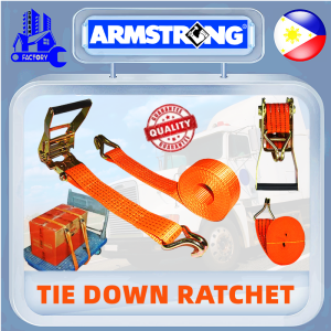 ARMSTRONG Industrial Adjustable Cargo Ratchet Tie Down Straps Luggage Belt Rope (2X10M)