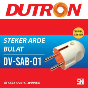 Dutron Steker Arde Bulat Kepala Colokan Listrik