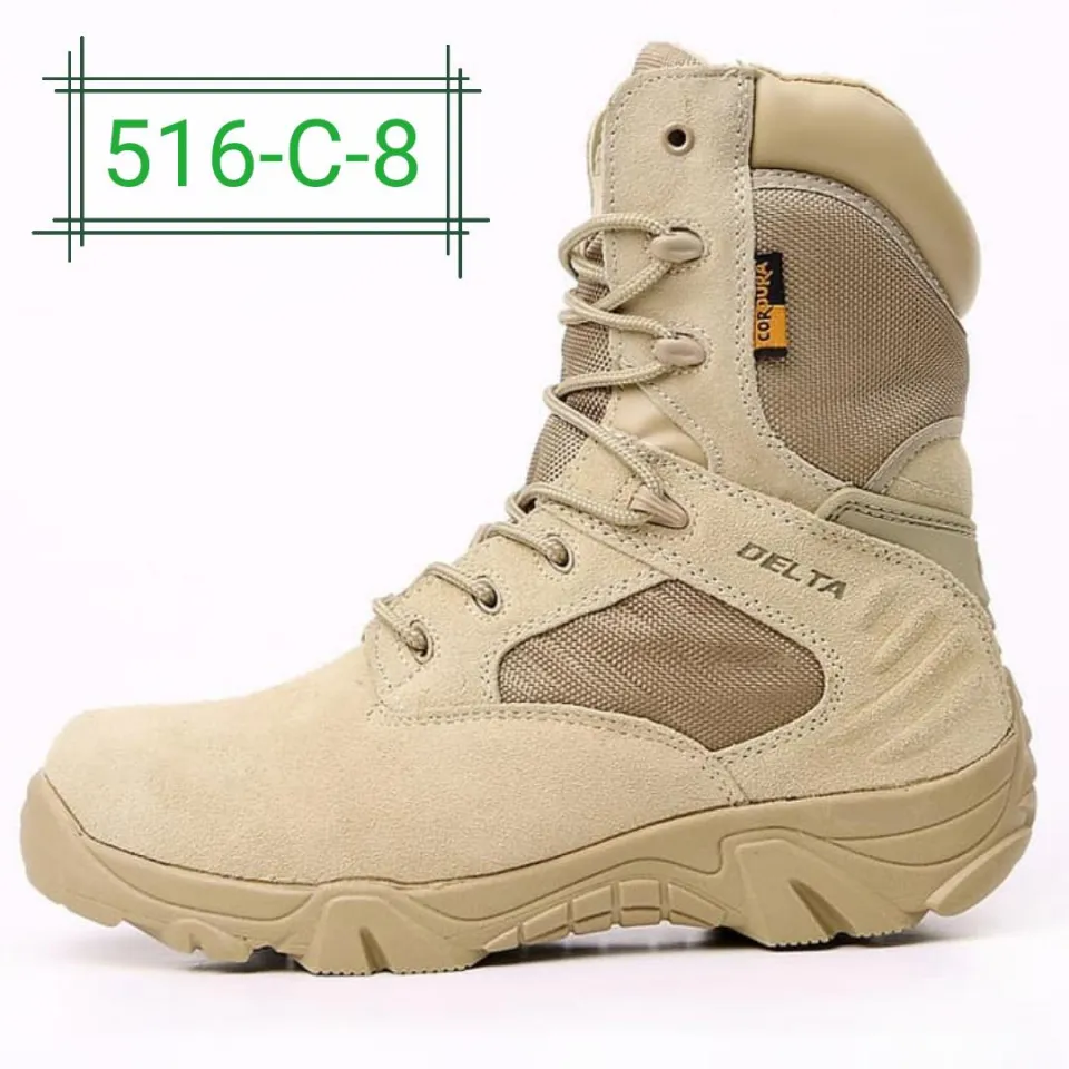 Sepatu Delta Force Sepatu Boots Taktis Outdoor [Dessert