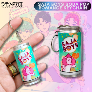 KPOP DEMON HUNTERS | SAJA BOYS SODA POP KEYCHAIN