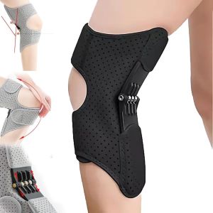 SAVVYSHELF Breathable Knee Assistive Device with Powerful Rebound Springs Adjustable Knee Protection Booster Non-Slip Spring Stabilizer