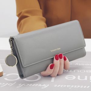 Ví nữ dài cao cấp móc khóa thời trang nhiều ngăn tiện dụng chất liệu tốt bền đẹp LX168