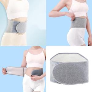 Fleece Lined Waist Belt Comfort Warmth Thicken Waist Warmer Pressure Waistband for Office Workers and Athletes