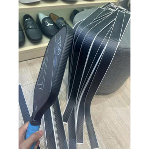 Dán viền vợt pickleball vân Carbon siêu bền 16mm 14mm màu đen dễ dán tại nhà bảo vệ cạnh vợt pickleball