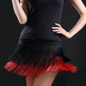 กระโปรงสั้นผู้หญิง กระโปรงเต้นรำละติน ชุดเต้นรำสแควร์ กางเกงนิรภัย