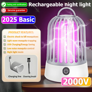 【Kill mosquitoes in 1sec】mosquito killer lamp mosquito trap electric mosquito electric killer insect killer electric mosquito repellent electric LED balcony indoor non-toxic light wave mosquito trapping runs silently 灭蚊灯