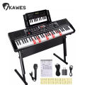 KAWES Standard 61 Keys Digital Electric Piano Dual Speaker +Mic+Piano Book+Charger  35inch Electric Piano. 