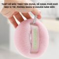 Bông Tắm Hít Tường Có Đế Hút – Bông Tắm Lưới Tròn Massage Tẩy Tế Bào Chết, Nhanh Khô, Tiện Lợi. 