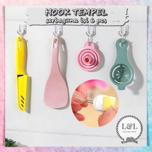 Gantungan Hook Multifungsi Gantungan Baju Organizer Gantungan Baju Tempel Cantolan Kunci Hook Tempel