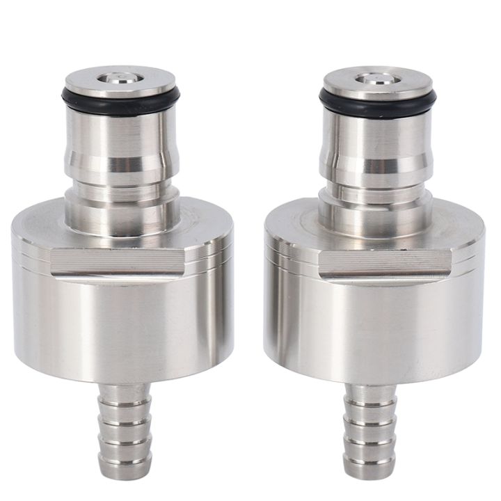 Lot De 2 Bouchons De Carbonation Acier Inoxydable 304 - 5/16 Barb Ball Lock Pour Bouteilles PET Homebrew