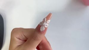 Bộ Gel Tạo Hình 3D Fcozpjk Solid Builder Gel cho Móng Tay 4 Màu Gel tạo hình trong suốt không gây dính màu hồng nude trắng ngà có thêm bột màu vàng bạc và màu chrome dùng để tạo hình hoa 3D và làm dài móng.