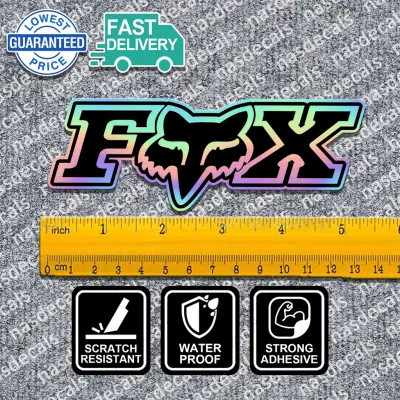 Stickers for Motorcycle Sticker Fox Stickers Waterproof Hologram Helmet Motor Sticker Vinyl Decals Stiker