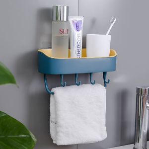 COD SHENAR - LILY PLATIC HOLDER - Rak Kamar Mandi/RAK DAPUR Tanpa Bor Multifungsi Tempat Sampo Sabun Odol Rak Gantungan Toilet Rak Sabun Kamar Mandi Dinding