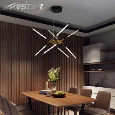 Nordic LED Chandelier Lamps for Home Living Room Dining Bedroom Decoration Modern Golden Loft Villa Hanging LED Lights Lighting