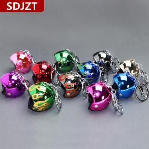 [COD] SDJZT พวงกุญแจหมวกกันน็อครถจักรยานยนต์สุดสร้างสรรค์พวงกุญแจหมวกกันน็อคน่ารักจี้กลางพวงกุญแจรถกระเป๋าร้อนเครื่องประดับขายส่ง