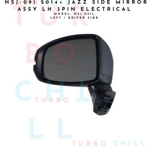 HSJ-091 2014+ JAZZ SIDE MIRROR ASSY LH 3PIN ELECTRICAL