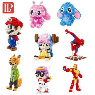 Nano Blocks Spiderman Iron Man Super Mario Diamond Brick