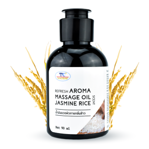 ไทยครีม น้ำมันนวดตัว สปา อโรม่า กลิ่นหอม ข้าวหอมมะลิ ออยทาผิว ไม่เหนียว Thaicream aroma massage oil jasmine rice ร้านสปา