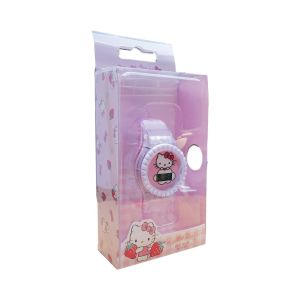 Sanrio Hello Kitty Girls LCD Nightlight Digital Watch with Silicon Band HKSQ98071-01B