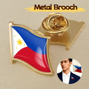 5PCS Philippine Flag Pin Lapel Pins Bulk Brooch Badge Souvenir for Men Women Clothes Bags Hats