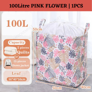 QB Waterproof Storage Boxes Laundry Basket with Handles Drawstring Toy Clothing Storage Clothes Kalis Air Beg Storag