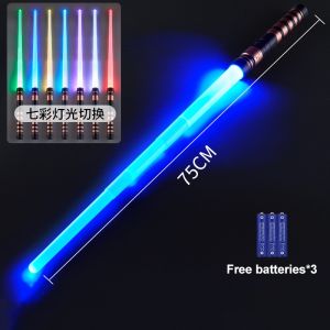 7 Color Light Up Lightsaber Toy 75cm Kids LED Sword Cosplay Toy Parent Child Play SG Local Stock Fast Delivery
