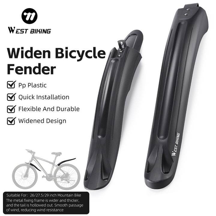 WEST BIKING Widen Bike Fender For Inches MTB Mudguard