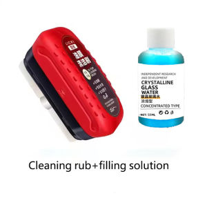 Car Glass Glossy Powerful Car Windshield Cleaner Oil Film Remover Car Window Glass Cleaner Removes Dirt Car Cleaning Brush