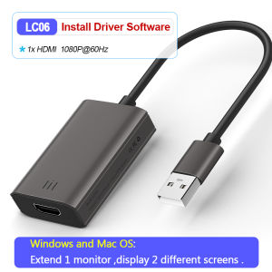 Lemorele Usb C To HDMI Adapter Type C to 2 HDMI Splitter Converter Usb C Hub For Projector TV Monitor