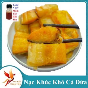 Nạc Khô Cá Dứa cắt khúc vị lạt không mặn – Dứa file (Tặng Kèm Sốt Mắm Tắc Chua Ngọt Chấm Hải Sản)