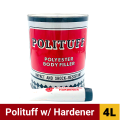 Polituff Polyester Body Filler w/ Hardener Gallon/ 4 Liter Size. 