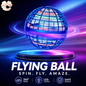 Flying Spinner Boomerang Hover Ball Cosmic Fidget Toy LED Light Aerobatic Stunt Gift For Kids Adults Indoor Outdoor Play