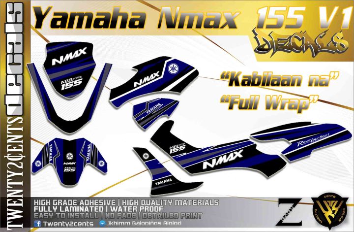 High-Quality Decals and Stickers for yamaha NMAX 155 V1 full wrap ...