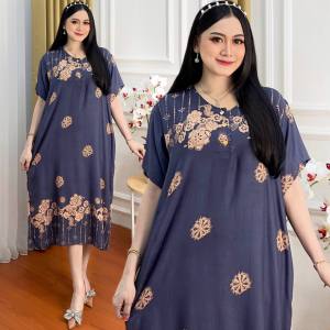 Daster Ibu Hamil Lengan Pendek kancing Depan Busui Bahan Rayon Adem Nyaman Dipakai