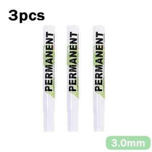 1/3mm Multipurpose Wear Resistant Mark-pen Quick-drying Smooth Writing White Marker Pen Waterproof Non-fading White Graffiti Pen
