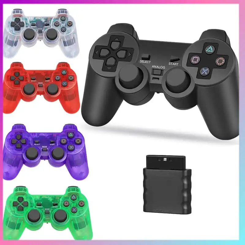 PS2 Wireless Controller analog vibration (Ready Stock) Grade AAA Fast Delivery Local Seller