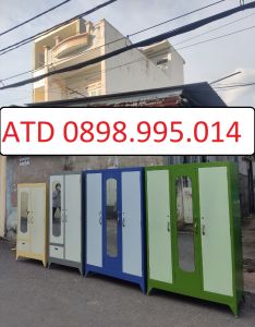 Tủ sắt đựng quần áo 2 cánh 3 cánh giá rẻ tại xưởng HCM