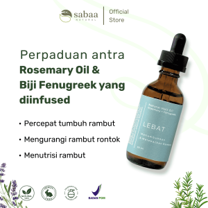 LEBAT  hair oil serum penumbuh rambut pria dan wanita rosemary oil natural ingredients