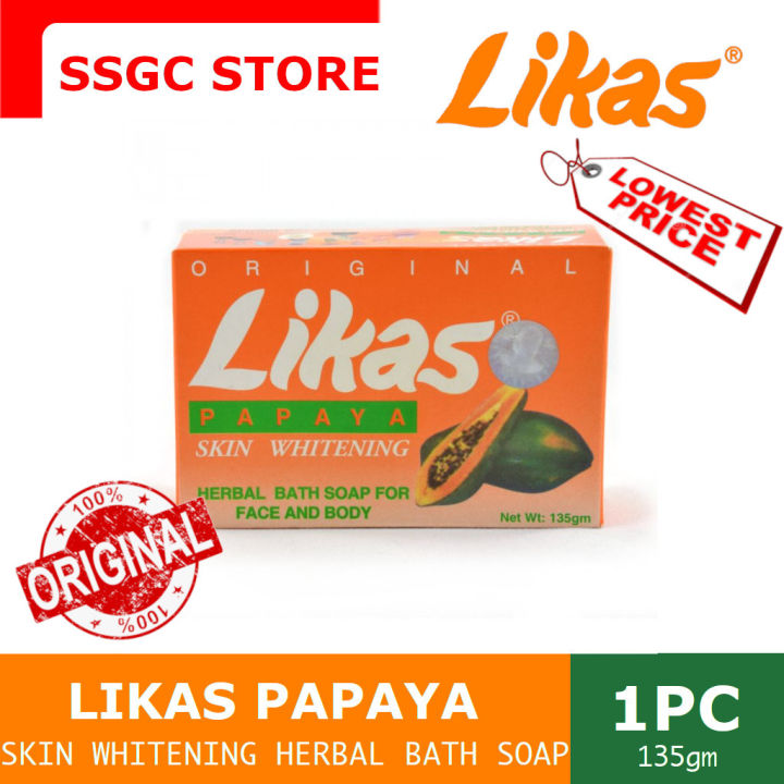 Likas Papaya Skin Whitening Herbal Bath Soap Authentic Legit