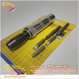 OBENG KETOK - GEDOR SET 6 MATA Q-NENG 2893 STAINLES KOKOH DAN KUAT ALAT PERKAKAS TERMURAH