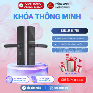 Khóa vân tay thông minh Kassler KL-79H black app ttlock remote bảo mật cao cấp công nghệ Đức
