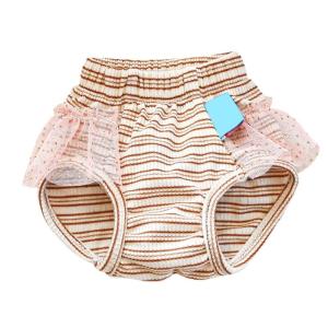 Female Dog Sanitary Panties Physiological Shorts For Small Breeds Dog With Adjustable Elastic Waist and Bowknot Design